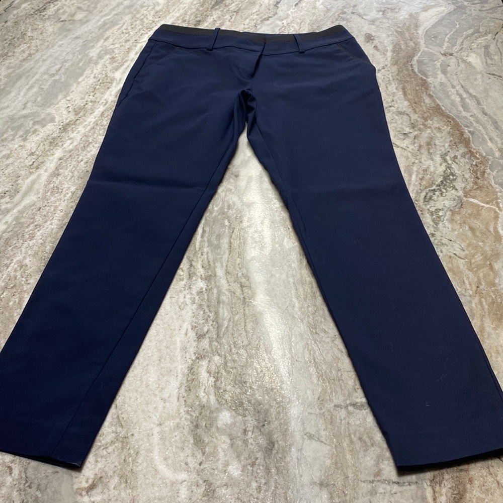 Ann Taylor Navy dress pants with black trim